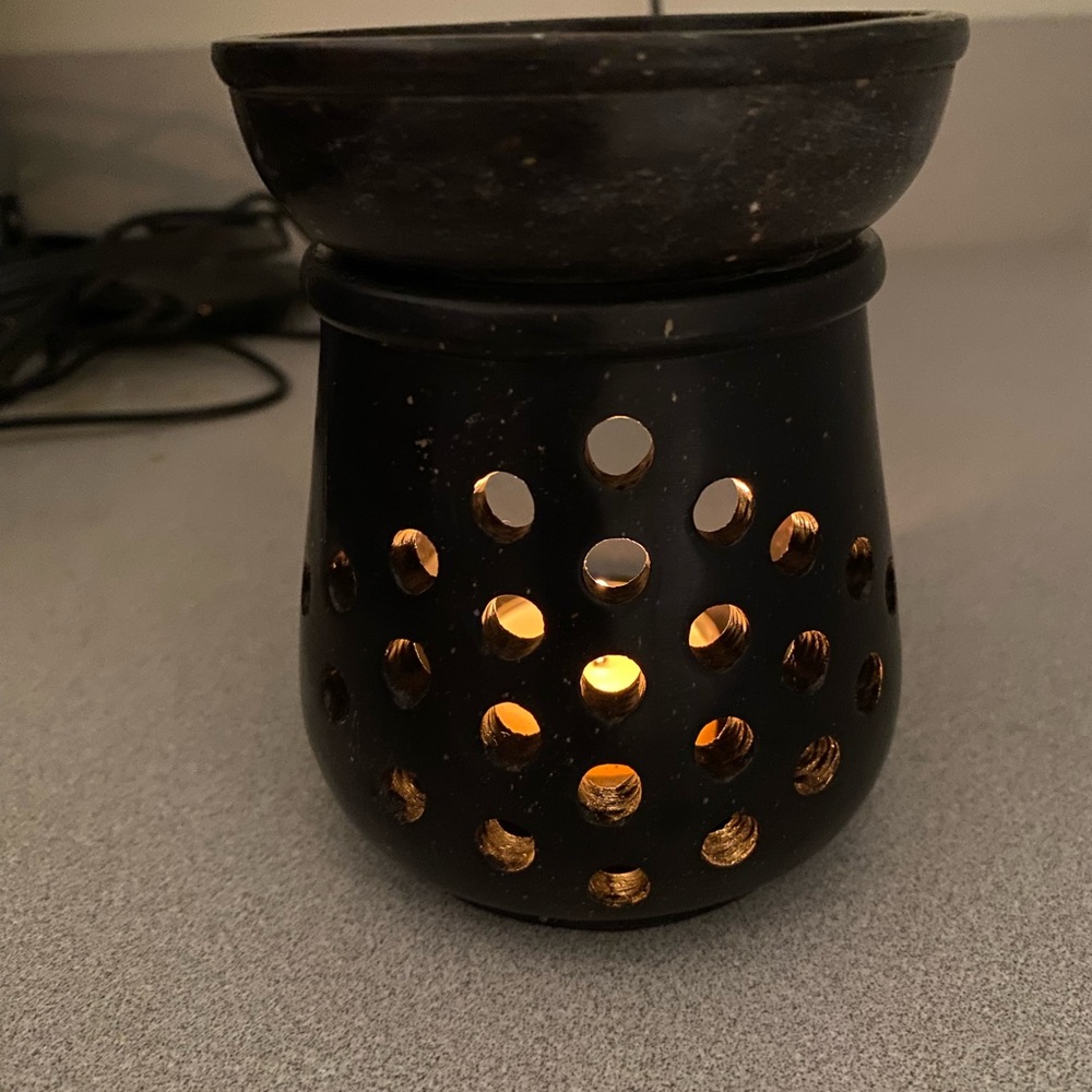 Soapstone Wax Melt Essential Oil Burner Tealight Diffusers Aroma Oil Tart Warmer